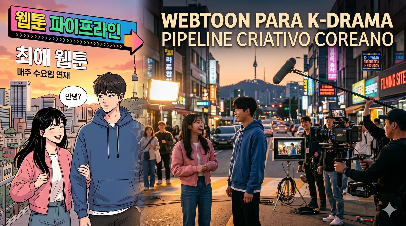 Do webtoon para o K-Drama: como funciona o pipeline criativo coreano