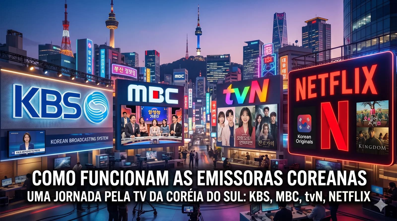 KBS, MBC, tvN e Netflix Korea: como funcionam as emissoras