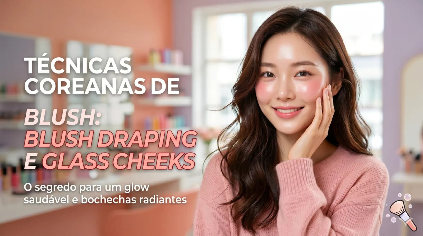 Blush Draping e Glass Cheeks: as Técnicas de Bochecha Coreana que Dominaram o TikTok